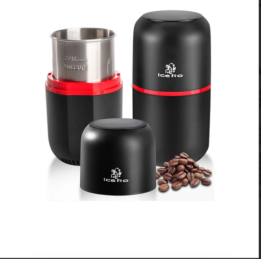 Electric Coffee Bean & Spice Grinder with 150W Motor, 120g Capacity, and Sharp Stainless Steel Blades