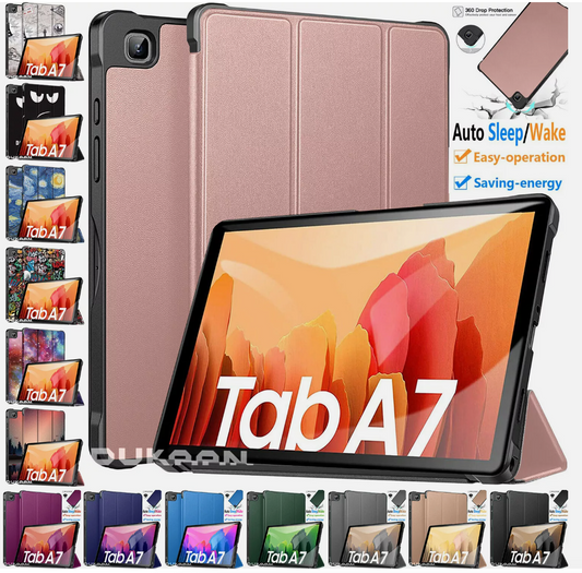 Premium PU Leather Flip Case for Samsung Galaxy Tab A7 10.4 T500/T505 – Smart Auto Wake/Sleep Cover